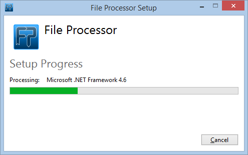 File Processor installation .net framework