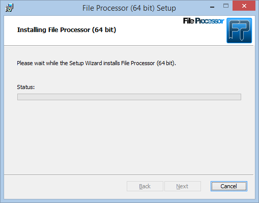 File Processor installation installing