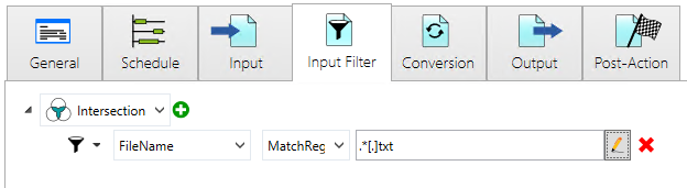 channel input filter