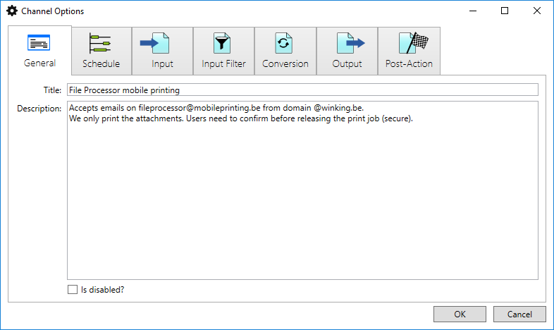 File Processor mobile printing